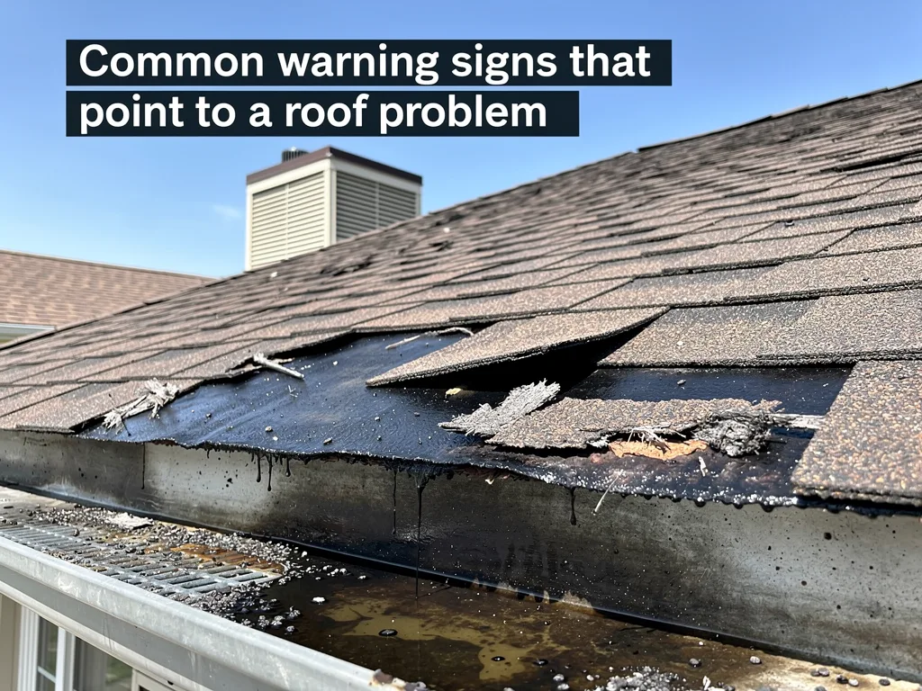 Common warning signs that point to a roof problem
